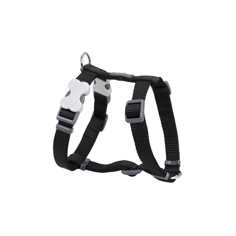 Rogz hundesele i nylon, sort str. M